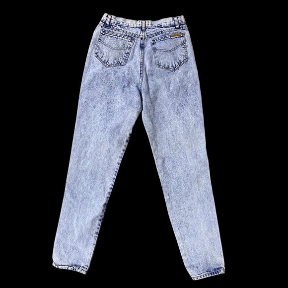 Vintage High Waisted Jeans Acid Wash Denim Mom Style 1980s Jeanjer By Jordache - Picture 3 of 12